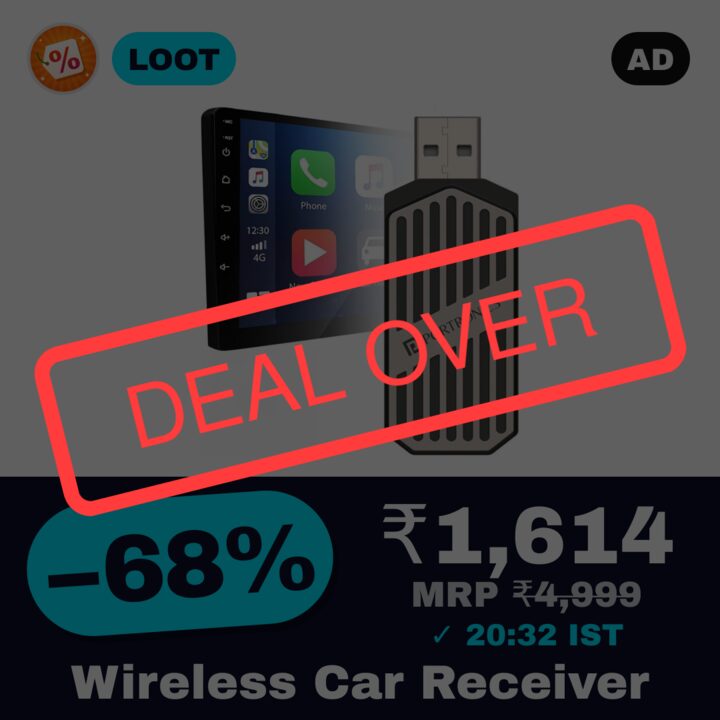 Portronics Tune 2-in-1 Wireless Car Receiver for Android Auto & CarPlay