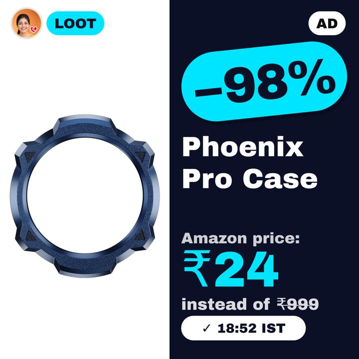 Fire-Boltt Phoenix Pro SNAP3D Case (Cobalt Blue)