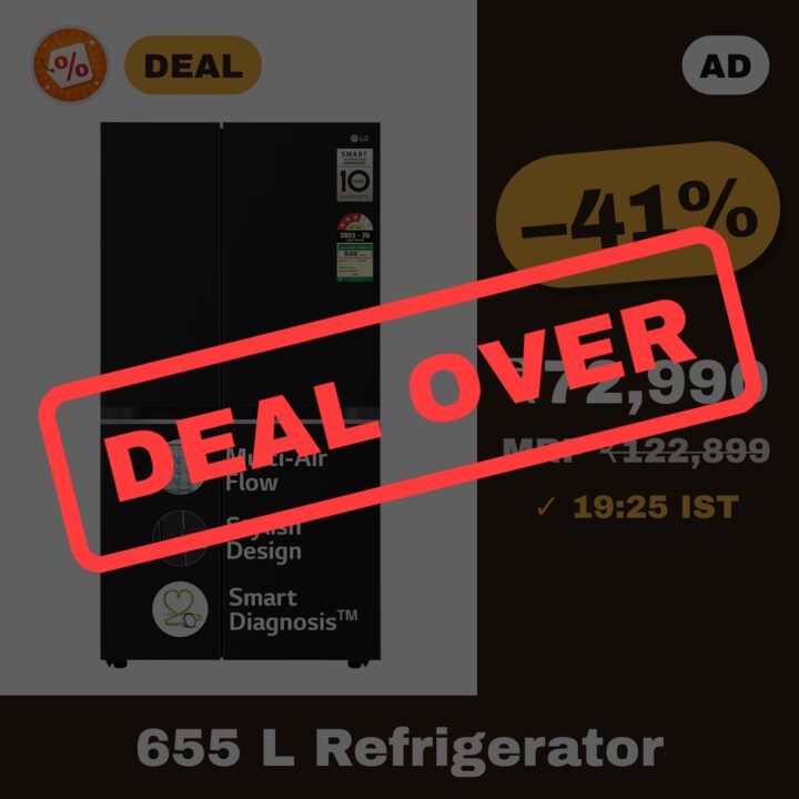 LG 655 L 3 Star Side-by-Side Refrigerator