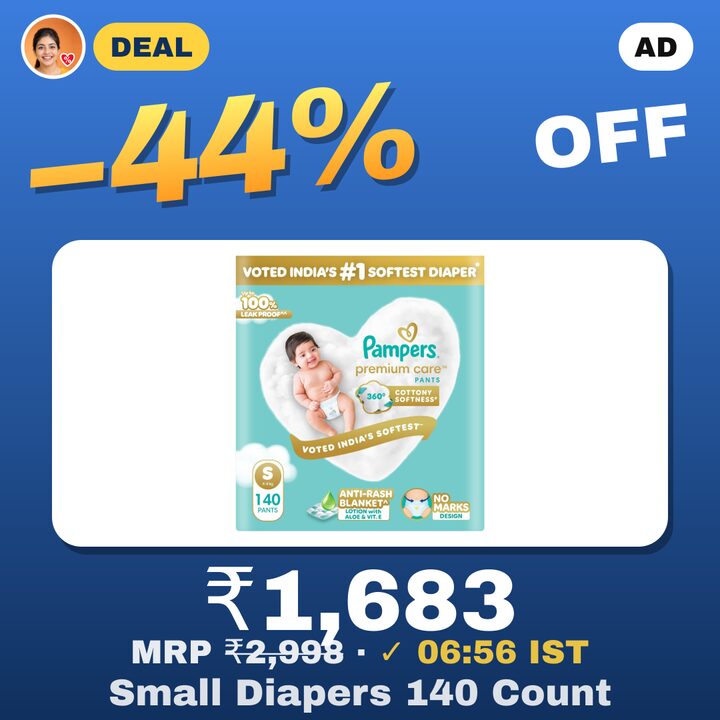 Pampers Premium Care Pant Style Baby Diaper S 140 Count