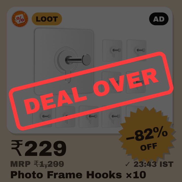 Zulaxy Self-Adhesive Photo Frame Hooks, pack of 10 — no drilling